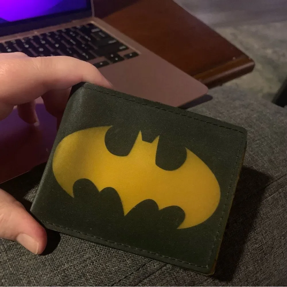 Men's Batman Wallet in Yellow and Black